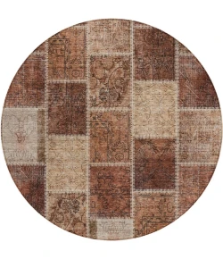 Addison Chantille ACN772-Paprika 8 ft. X 8 ft. Round Rug