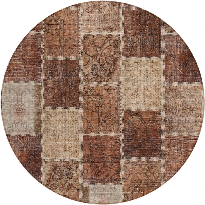Addison Chantille ACN772-Paprika 8 ft. X 8 ft. Round Rug