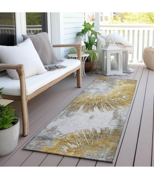 Addison Chantille ACN773-Gold 2 ft. 3 in. X 7 ft. 6 in. Rectangle Rug