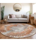 Addison Chantille ACN773-Terracotta 8 ft. X 8 ft. Round Rug