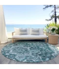 Addison Chantille ACN774-Teal 8 ft. X 8 ft. Round Rug
