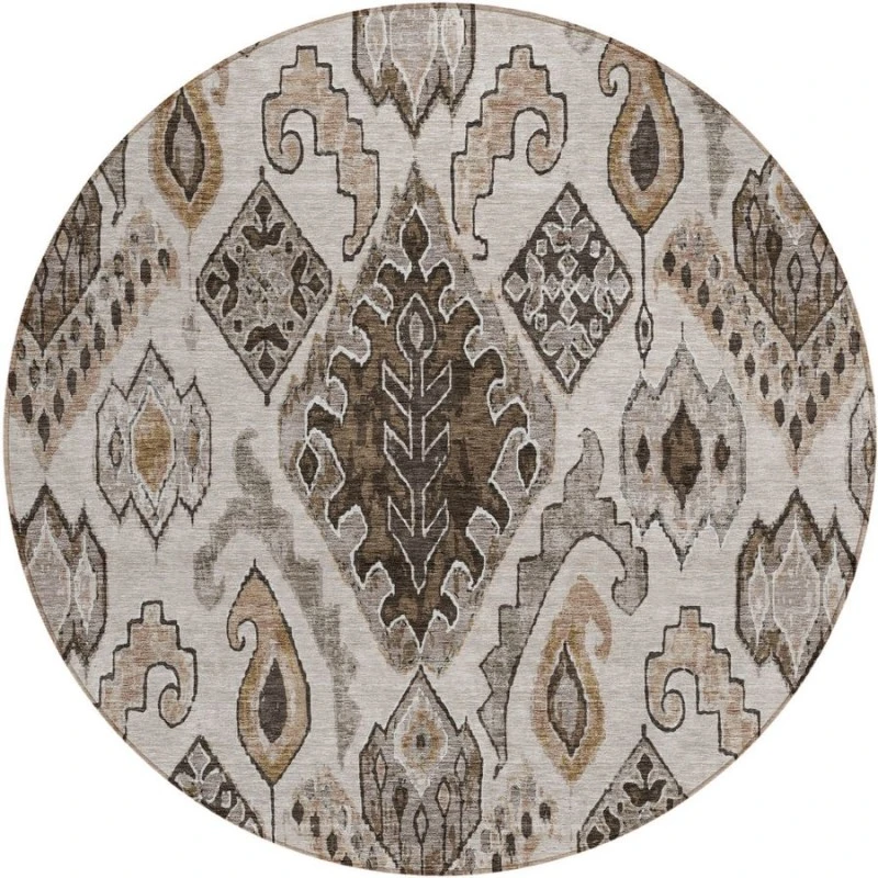 Addison Chantille ACN775-Brown 8 ft. X 8 ft. Round Rug