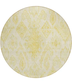 Addison Chantille ACN776-Gold 8 ft. X 8 ft. Round Rug