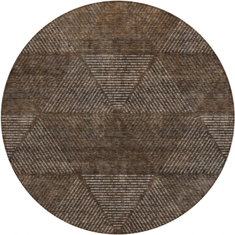Addison Chantille ACN777-Brown 8 ft. X 8 ft. Round Rug