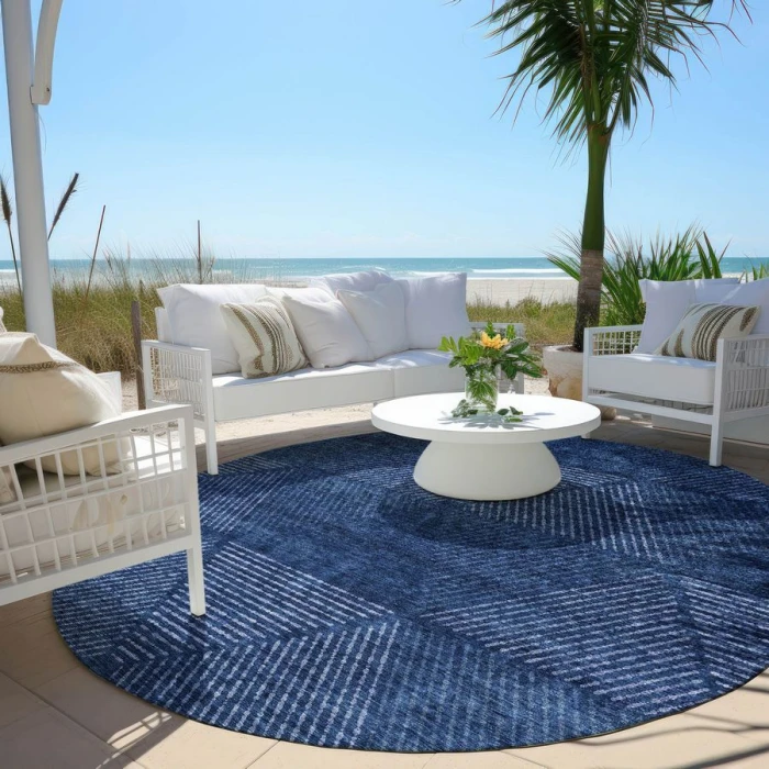 Addison Chantille ACN777-Navy 8 ft. X 8 ft. Round Rug