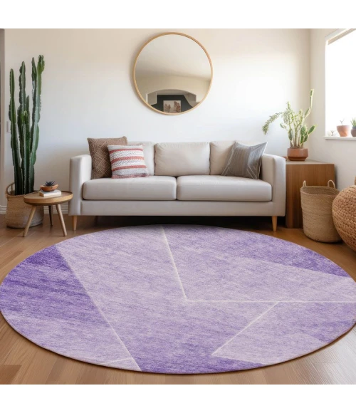 Addison Chantille ACN779-Purple 8 ft. X 8 ft. Round Rug