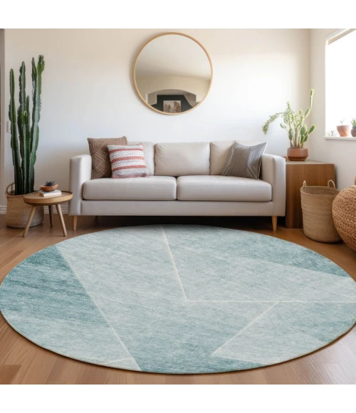 Addison Chantille ACN779-Teal 8 ft. X 8 ft. Round Rug