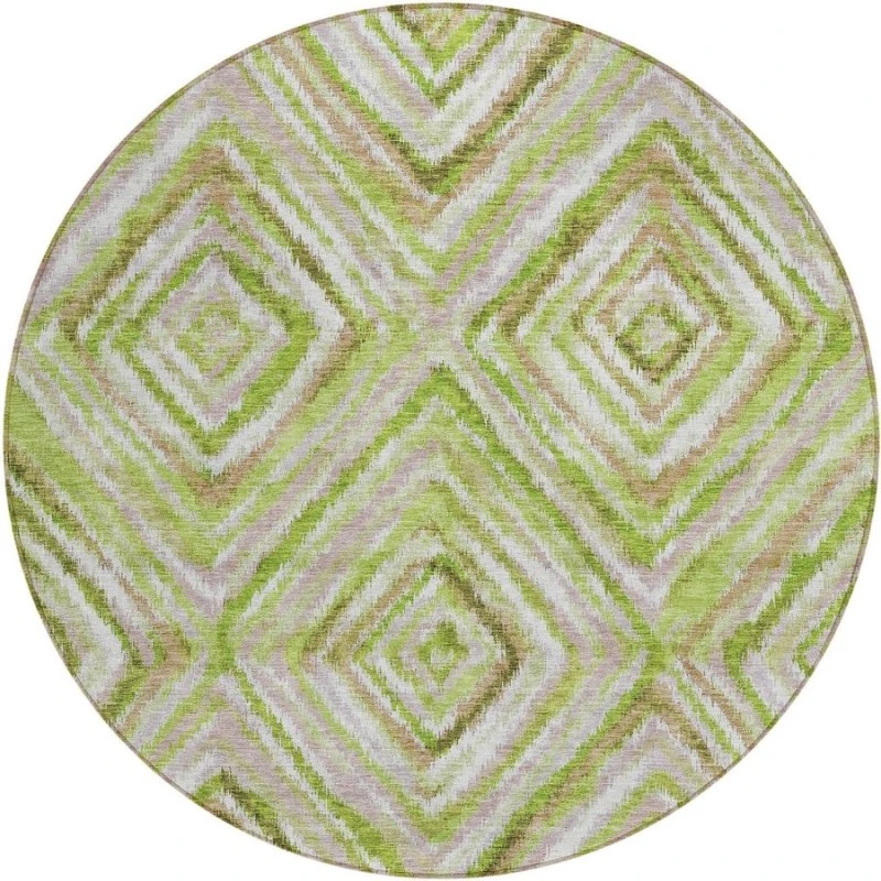 Addison Chantille ACN780-Green 8 ft. X 8 ft. Round Rug
