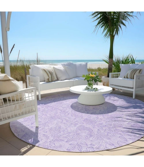 Addison Chantille ACN782-Lilac 8 ft. X 8 ft. Round Rug