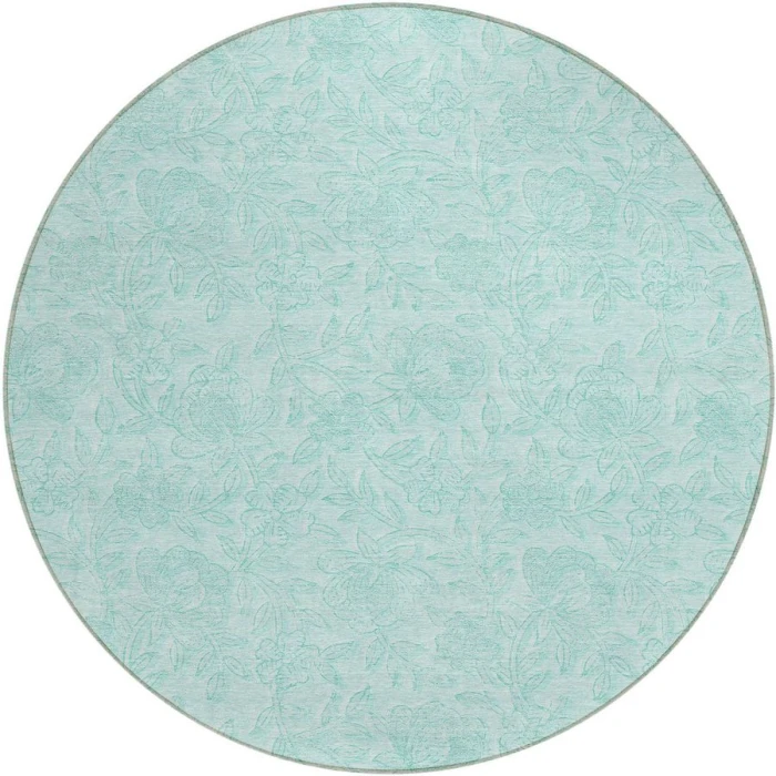 Addison Chantille ACN782-Teal 8 ft. X 8 ft. Round Rug