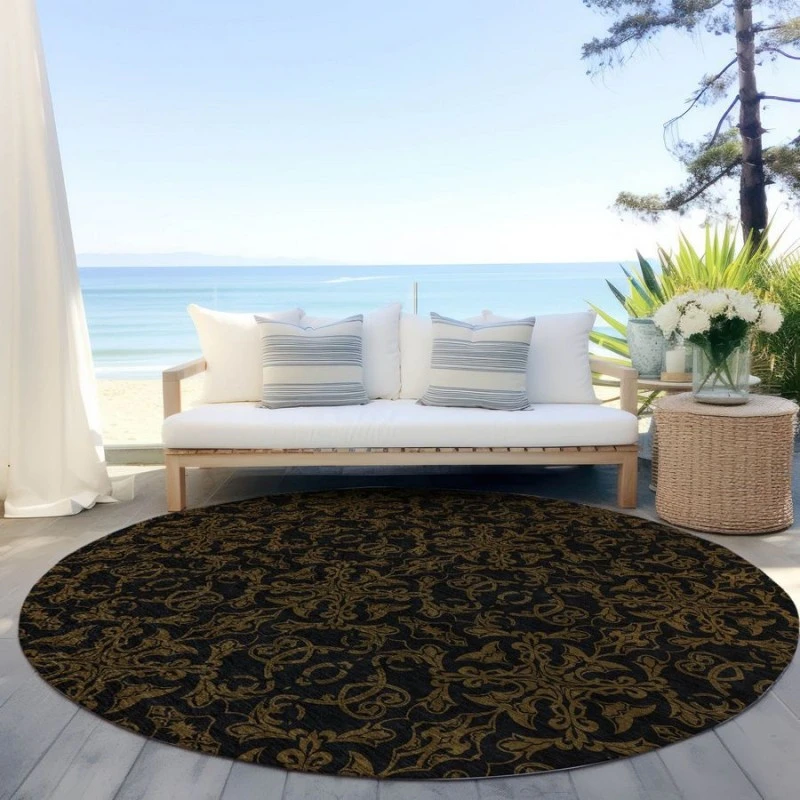 Addison Chantille ACN785-Brown 8 ft. X 8 ft. Round Rug