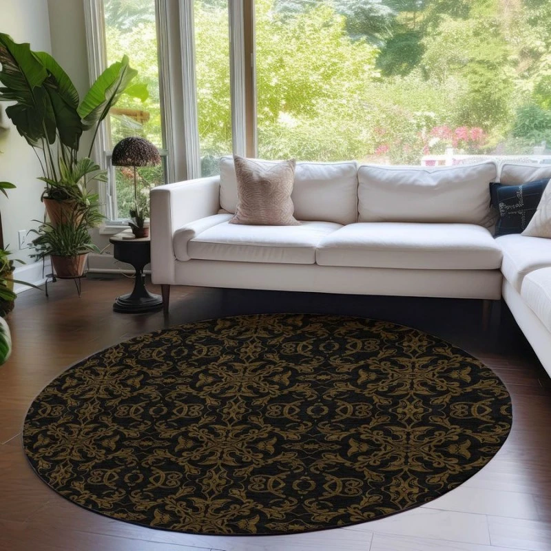Addison Chantille ACN785-Brown 8 ft. X 8 ft. Round Rug