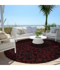 Addison Chantille ACN785-Red 8 ft. X 8 ft. Round Rug