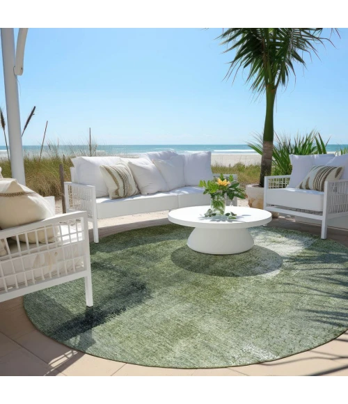 Addison Chantille ACN787-Green 8 ft. X 8 ft. Round Rug