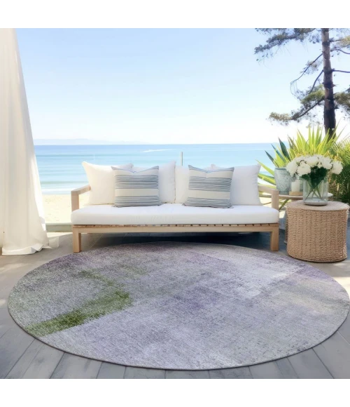 Addison Chantille ACN787-Purple 8 ft. X 8 ft. Round Rug