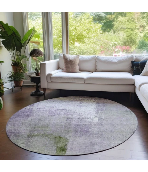 Addison Chantille ACN787-Purple 8 ft. X 8 ft. Round Rug