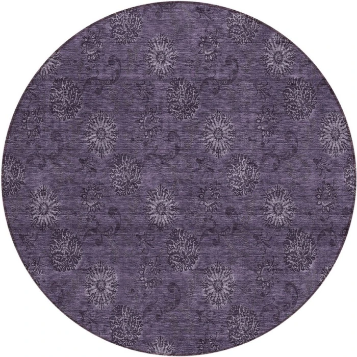 Addison Chantille ACN788-Eggplant 8 ft. X 8 ft. Round Rug
