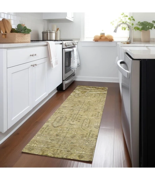 Addison Chantille ACN790-Gold 2 ft. 3 in. X 7 ft. 6 in. Rectangle Rug