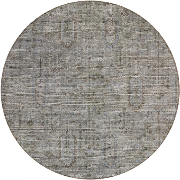 Addison Chantille ACN790-Granite 8 ft. X 8 ft. Round Rug