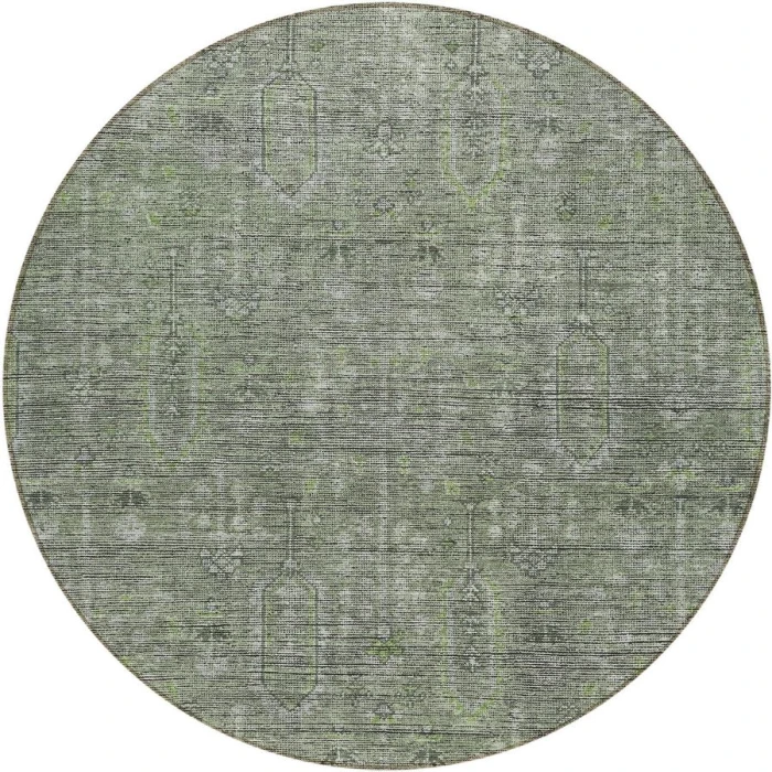 Addison Chantille ACN790-Green 8 ft. X 8 ft. Round Rug