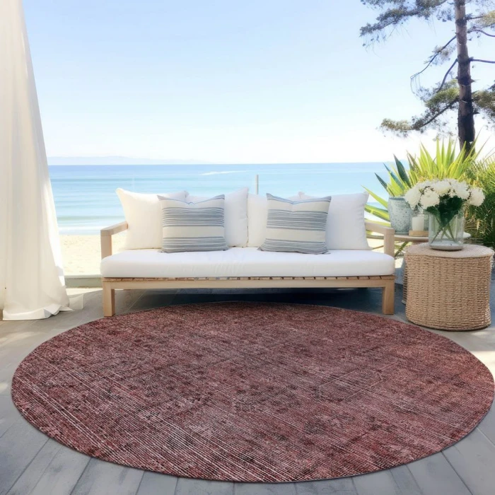 Addison Chantille ACN790-Paprika 8 ft. X 8 ft. Round Rug