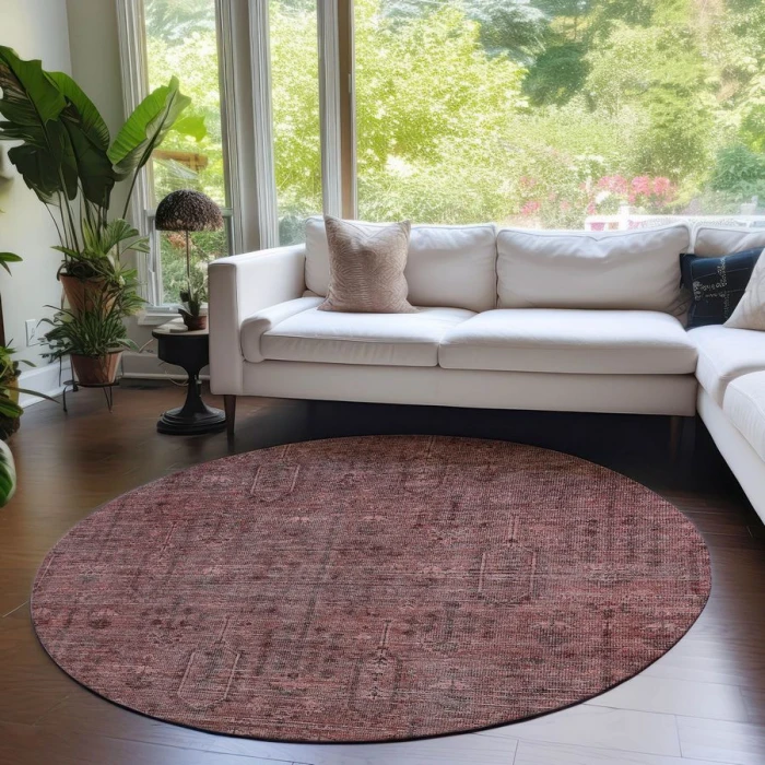 Addison Chantille ACN790-Paprika 8 ft. X 8 ft. Round Rug