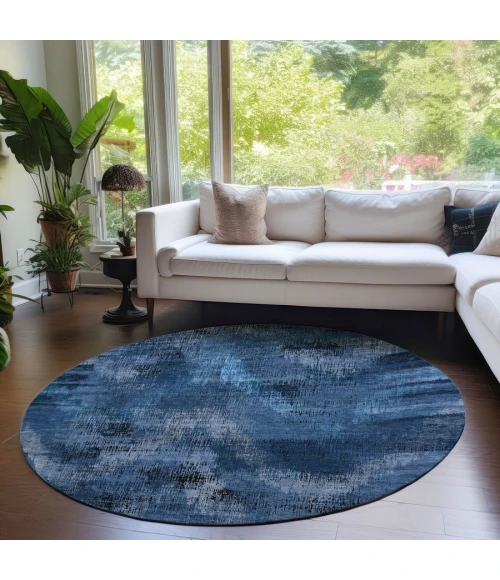 Addison Chantille ACN792-Blue 8 ft. X 8 ft. Round Rug