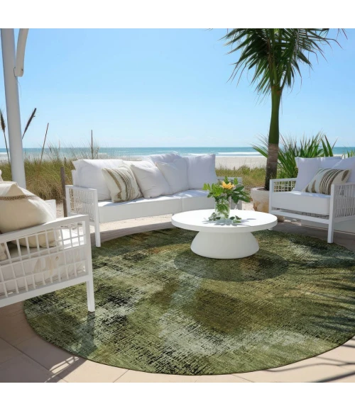 Addison Chantille ACN792-Olive 8 ft. X 8 ft. Round Rug