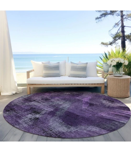 Addison Chantille ACN792-Purple 8 ft. X 8 ft. Round Rug