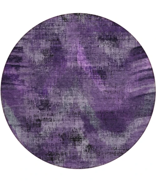 Addison Chantille ACN792-Purple 8 ft. X 8 ft. Round Rug