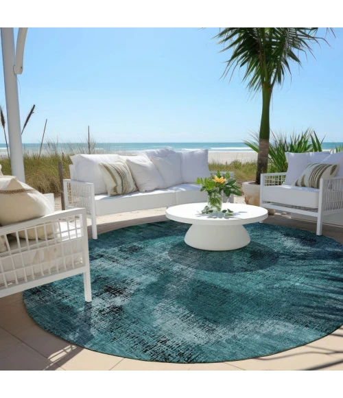 Addison Chantille ACN792-Teal 8 ft. X 8 ft. Round Rug