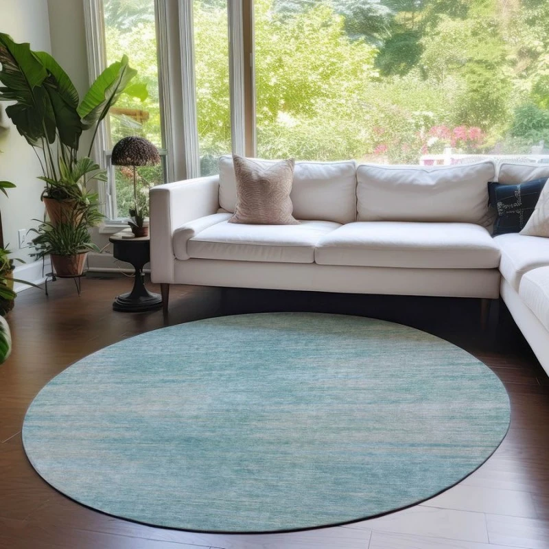Addison Chantille ACN794-Aqua 8 ft. X 8 ft. Round Rug