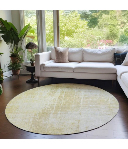 Addison Chantille ACN796-Gold 8 ft. X 8 ft. Round Rug