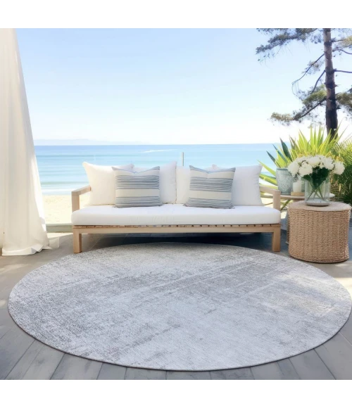 Addison Chantille ACN796-Silver 8 ft. X 8 ft. Round Rug
