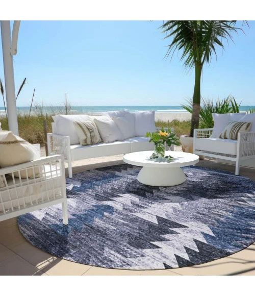 Addison Chantille ACN798-Blue 8 ft. X 8 ft. Round Rug