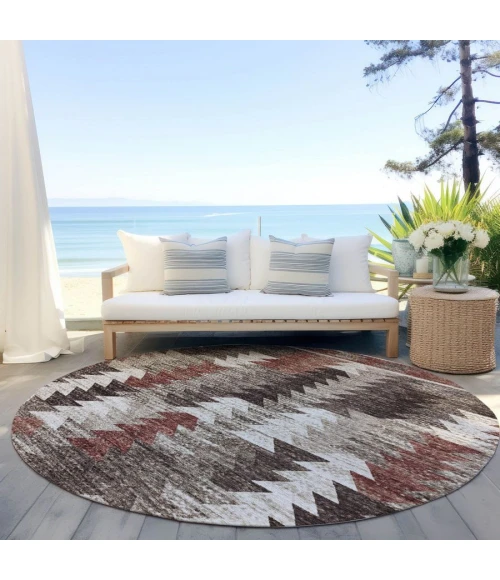Addison Chantille ACN798-Chocolate 8 ft. X 8 ft. Round Rug