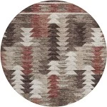Addison Chantille ACN798-Chocolate 8 ft. X 8 ft. Round Rug