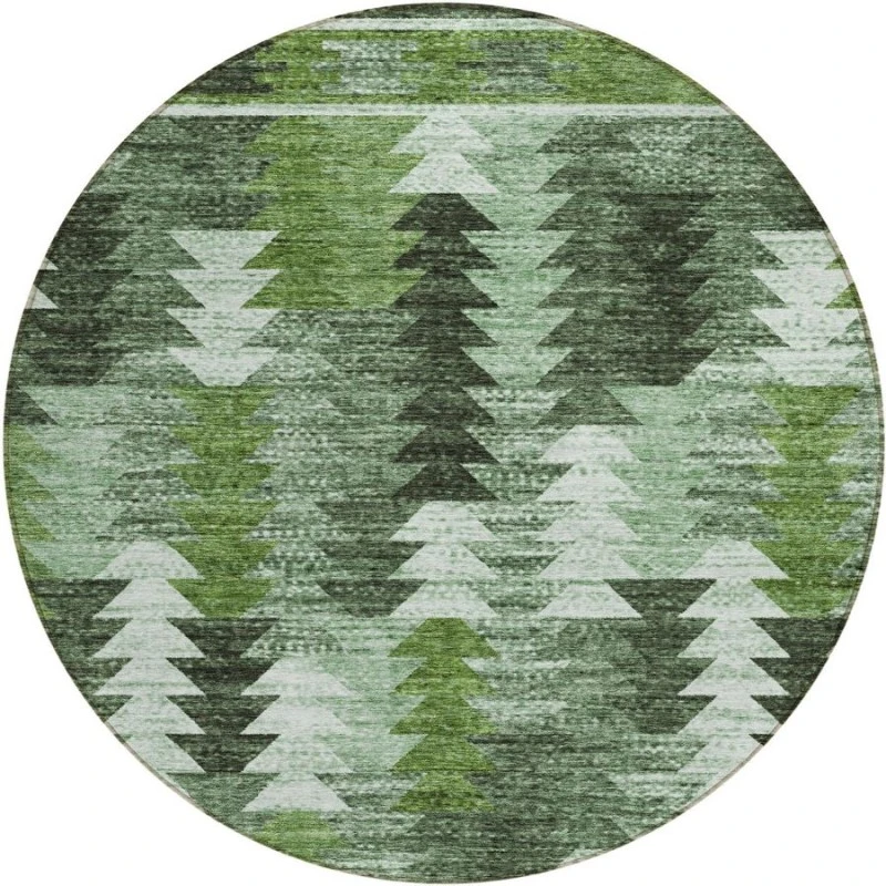 Addison Chantille ACN798-Olive 8 ft. X 8 ft. Round Rug