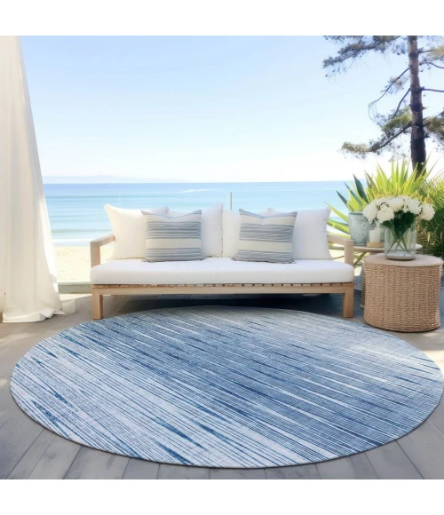 Addison Chantille ACN800-Blue 8 ft. X 8 ft. Round Rug