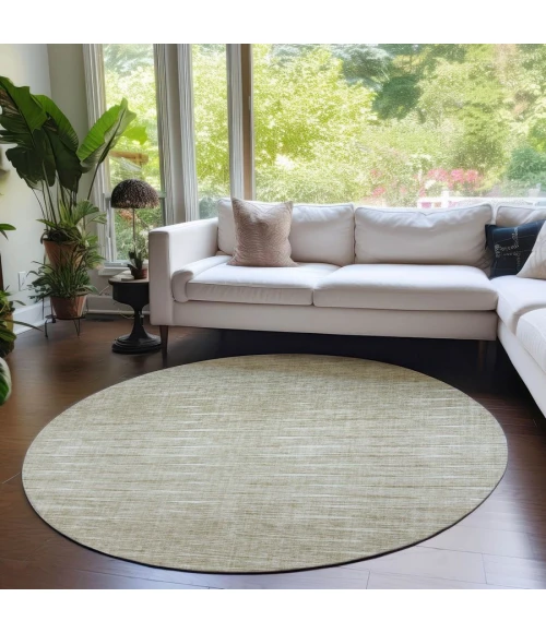 Addison Chantille ACN800-Khaki 8 ft. X 8 ft. Round Rug