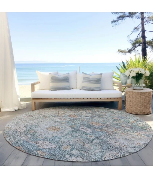 Addison Chantille ACN801-Green 8 ft. X 8 ft. Round Rug