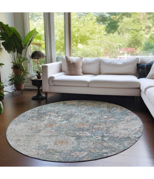 Addison Chantille ACN801-Green 8 ft. X 8 ft. Round Rug
