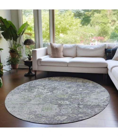 Addison Chantille ACN801-Plum 8 ft. X 8 ft. Round Rug