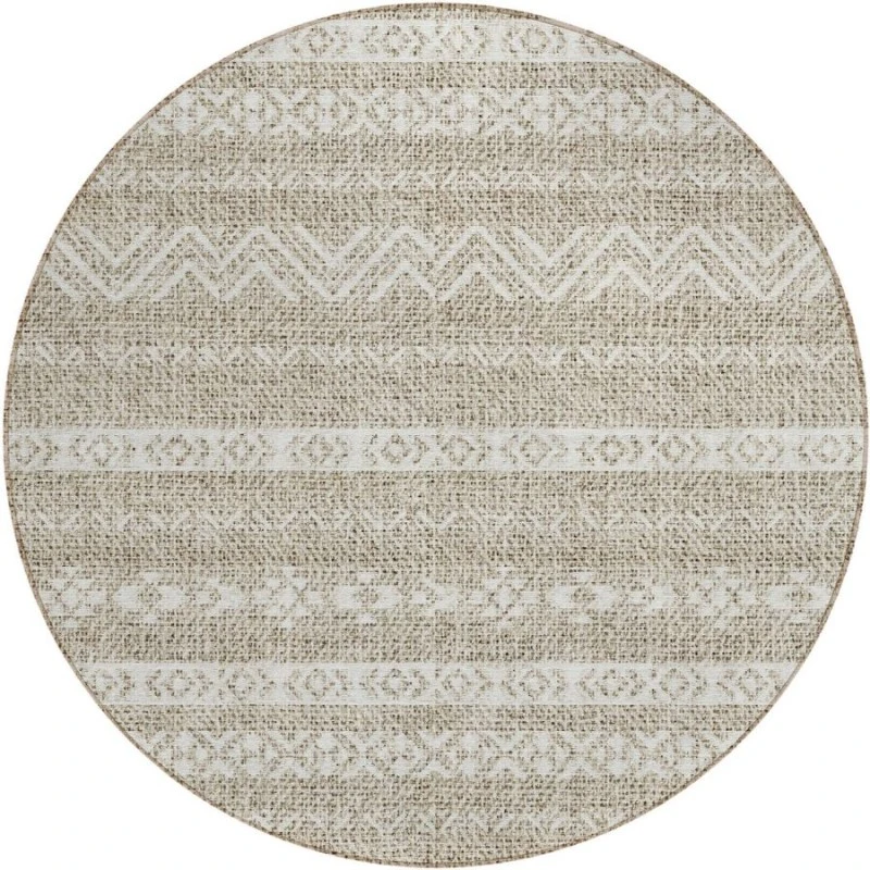 Addison Chantille ACN803-Beige 8 ft. X 8 ft. Round Rug