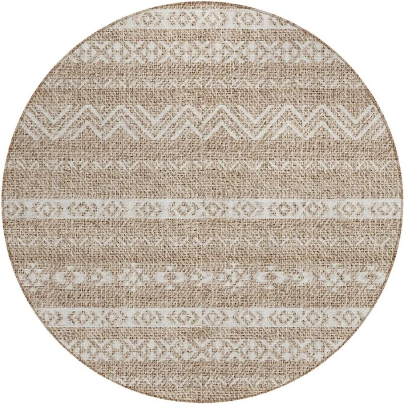 Addison Chantille ACN803-Brown 8 ft. X 8 ft. Round Rug