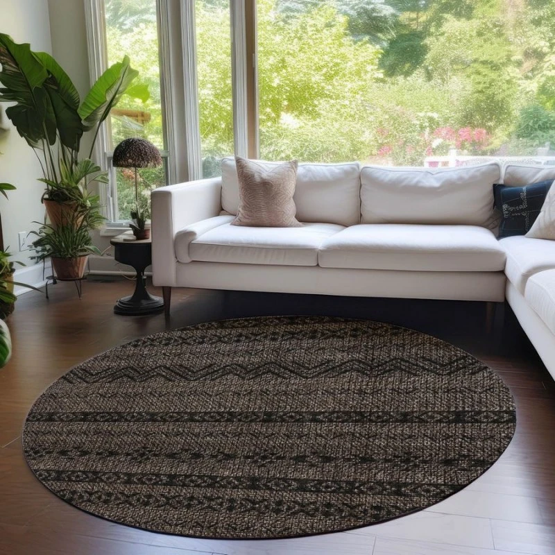 Addison Chantille ACN803-Chocolate 8 ft. X 8 ft. Round Rug