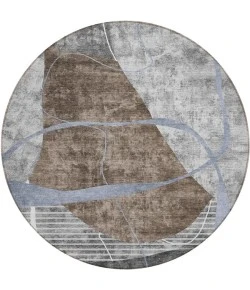 Addison Chantille ACN804-Chocolate 8 ft. X 8 ft. Round Rug