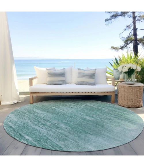 Addison Chantille ACN806-Aqua 8 ft. X 8 ft. Round Rug