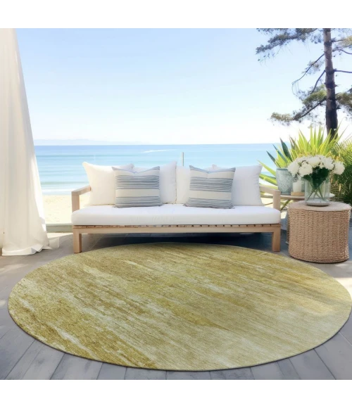 Addison Chantille ACN806-Gold 8 ft. X 8 ft. Round Rug