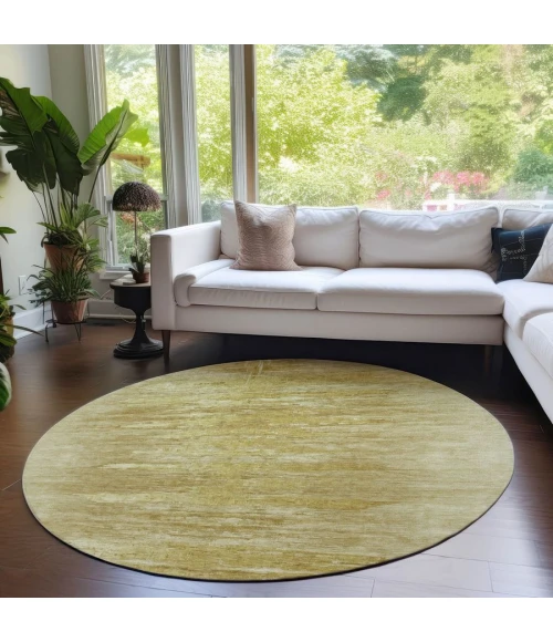 Addison Chantille ACN806-Gold 8 ft. X 8 ft. Round Rug
